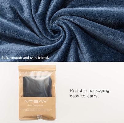NTBAY 2 팩 Zippered Velvet King 베일러 케이스, 슈퍼 부드럽고 아늑한 고급 fuzzy 플란넬 베일러 케이스 Zipper, 20x36