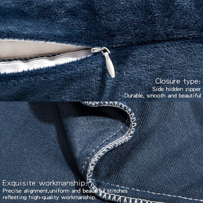 NTBAY 2 팩 Zippered Velvet King 베일러 케이스, 슈퍼 부드럽고 아늑한 고급 fuzzy 플란넬 베일러 케이스 Zipper, 20x36