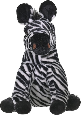 야생 공화국 Zebra Plush, stuffed 동물, Plush 장난감, 어린이 선물, Cuddlekins 12 인치, 다채로운