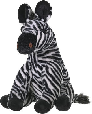 야생 공화국 Zebra Plush, stuffed 동물, Plush 장난감, 어린이 선물, Cuddlekins 12 인치, 다채로운
