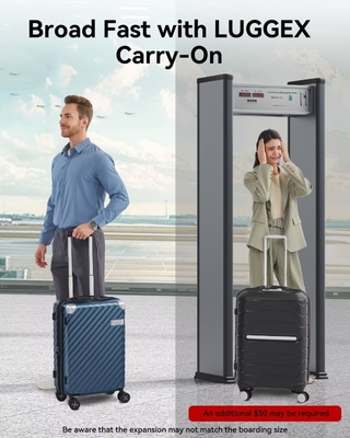 22x14x9 항공사 승인을 받은 휴대용 수하물 - 35L 폴리카보네이트 확장 가능한 하드 셸 가방