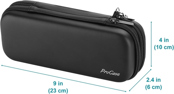 ProCase 펜 연필 케이스, 2층 EVA 지퍼 연필 박스 포스 학교용 대용량 문구 보관 조직기