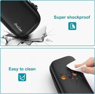ProCase 펜 연필 케이스, 2층 EVA 지퍼 연필 박스 포스 학교용 대용량 문구 보관 조직기