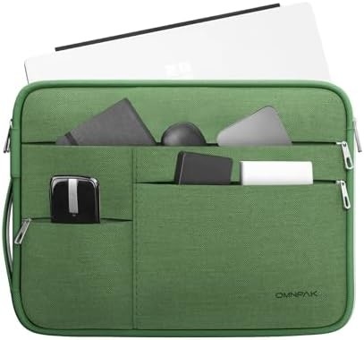 적합,MacBook Pro 13-14 인치, 핸들 및 액세서리 주머니와 함께 재활용 PET 노트북 휴대 케이스