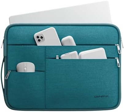 적합,MacBook Pro 13-14 인치, 핸들 및 액세서리 주머니와 함께 재활용 PET 노트북 휴대 케이스