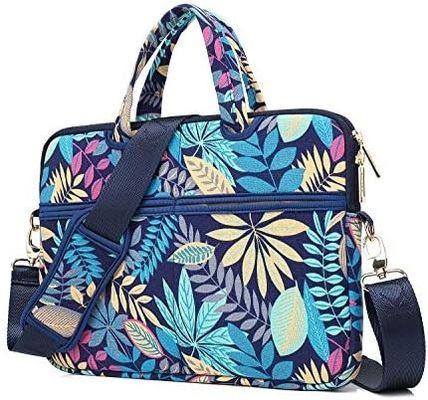 12.5~14인치 노트북용으로 디자인된 노트북 가방으로, 패딩 처리된 내부 프린트 캔버스 원단과 다양한 휴대 옵션을 제공합니다.