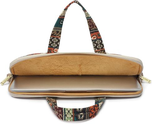 12.5~14인치 노트북용으로 디자인된 노트북 가방으로, 패딩 처리된 내부 프린트 캔버스 원단과 다양한 휴대 옵션을 제공합니다.