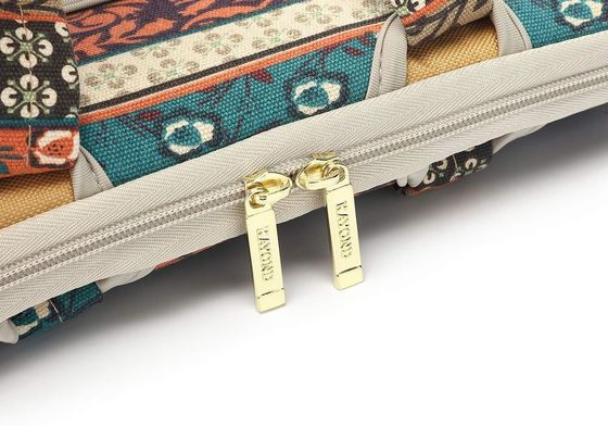 12.5~14인치 노트북용으로 디자인된 노트북 가방으로, 패딩 처리된 내부 프린트 캔버스 원단과 다양한 휴대 옵션을 제공합니다.