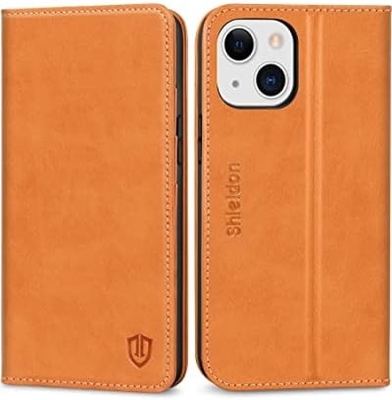 가죽 지갑 접는 케이스 자석 밀폐 RFID 차단 카드 슬롯 홀더 iPhone 13와 호환되는 완전히 보호 케이스