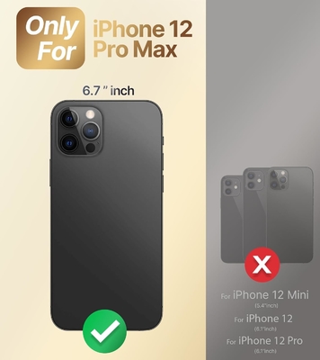 iPhone 12 Pro Max 케이스 스탠드, 전화 케이스 더블 링 킵 스탠드, 여성 소녀들 블링 고급 보호 케이스 듣기