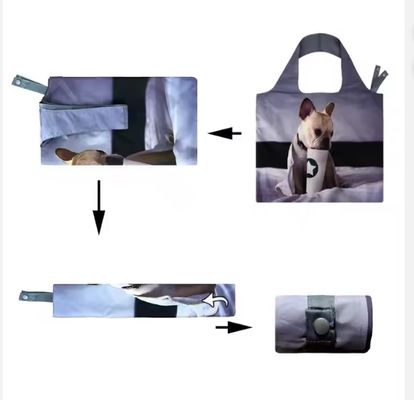 소매 RPET 재활용 폴리에스터 내구성 대형 쇼핑 재사용 식료품 가방