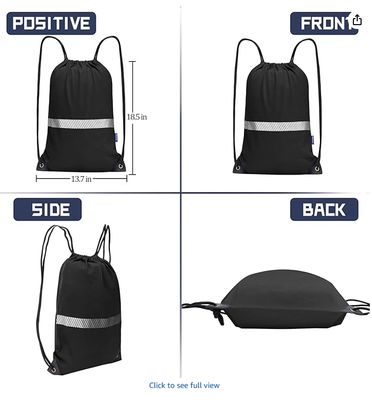 Drawstring Backpack Bag work Sackpack
