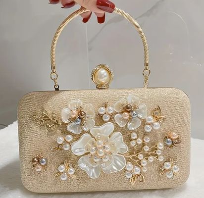 Polyester Lining Description and Elegant Style Combine in this Evening Handbag with Classic Clutch Accessory