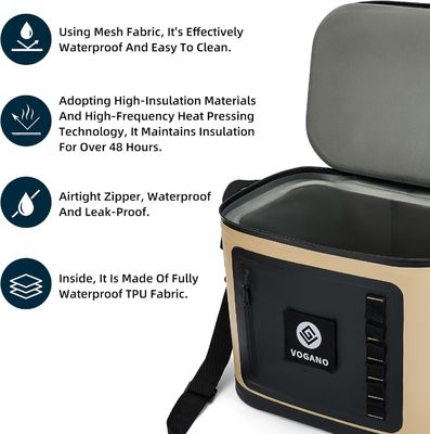 다용도 방수 쿨러백, 누수 방지 TPU 소재, 24시간 보냉, 편안한 조절 스트랩