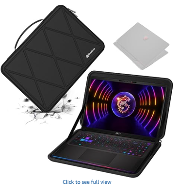 16인치 MSI 레이더 GE68 HX 14V의 하드 EVA 보호 케이스 16인치 MSI 레이더 GE68 HX 14V,MSI 벡터 16 HX A14V/A13V, 안티 쇼크 케이스 노트북 가방과 호환됩니다