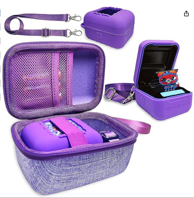 Silicone Cover and Hard Case Interactive Digital Pet | Bitzee 오리지널 가상 전자 애완동물 보호 케이스 란야드 포함 (틸)