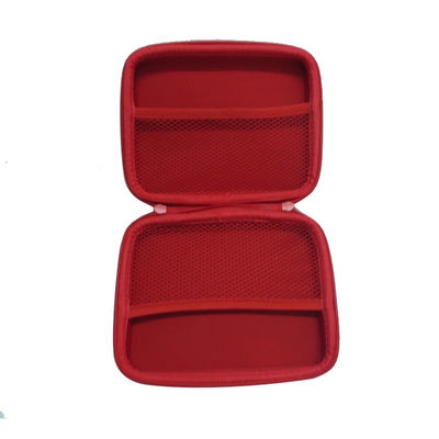 빨간색 에바 전자적 오거나이저 가방 30X16X3cm 지퍼 폐쇄부