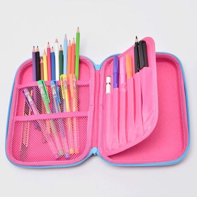 로고를 엠보싱 처리하는 방수 3D 유니콘 에바 펜슬 케이스 팬톤 컬러