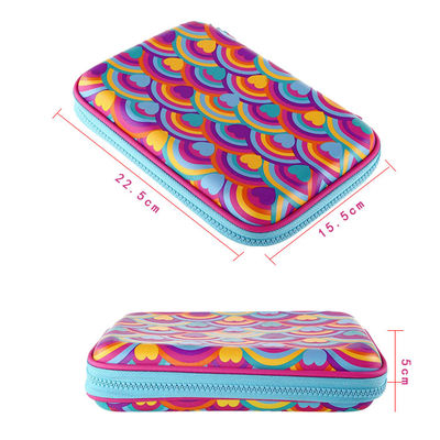 맞춤형 EVA 필통 휴대용 지퍼 디자인 가볍고 내구성이 뛰어난 재사용 가능한 친환경 문구 수납 가방 (어린이 및 학생용)