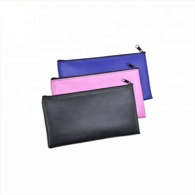내구성 있는 지퍼 은행 가방 PVC 가죽 PU 물질 맑은 비닐 가루화 수질 맞춤형 크기 로고 인쇄