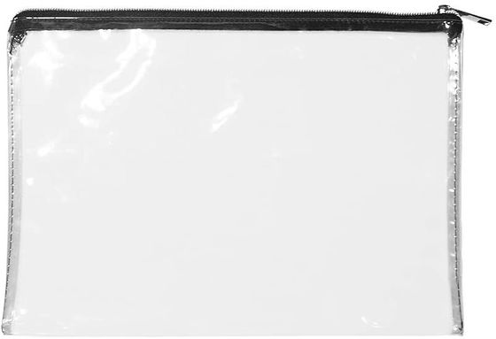 지퍼와 재활용할 수 있는 12x8.7inch 지퍼 돈 팁 투명한 PVC Bags