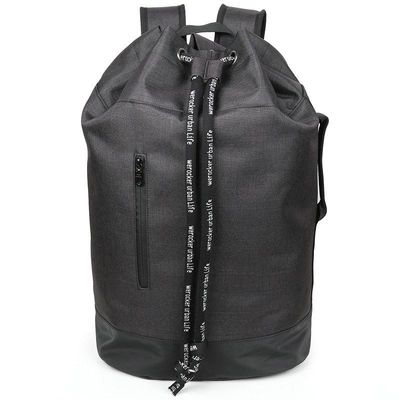 OEM ODM 210D 나일론 스타일리시 방수 노트북 배낭 대학용 방수 드래그 스트링 닫기 배낭 윗부분 면줄이 닫힌 가방